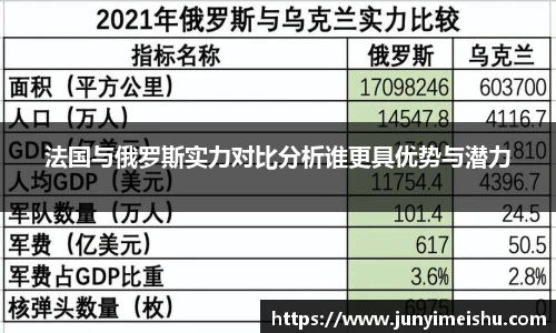 法国与俄罗斯实力对比分析谁更具优势与潜力